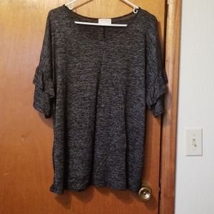 Ruffle sleeve tshirt